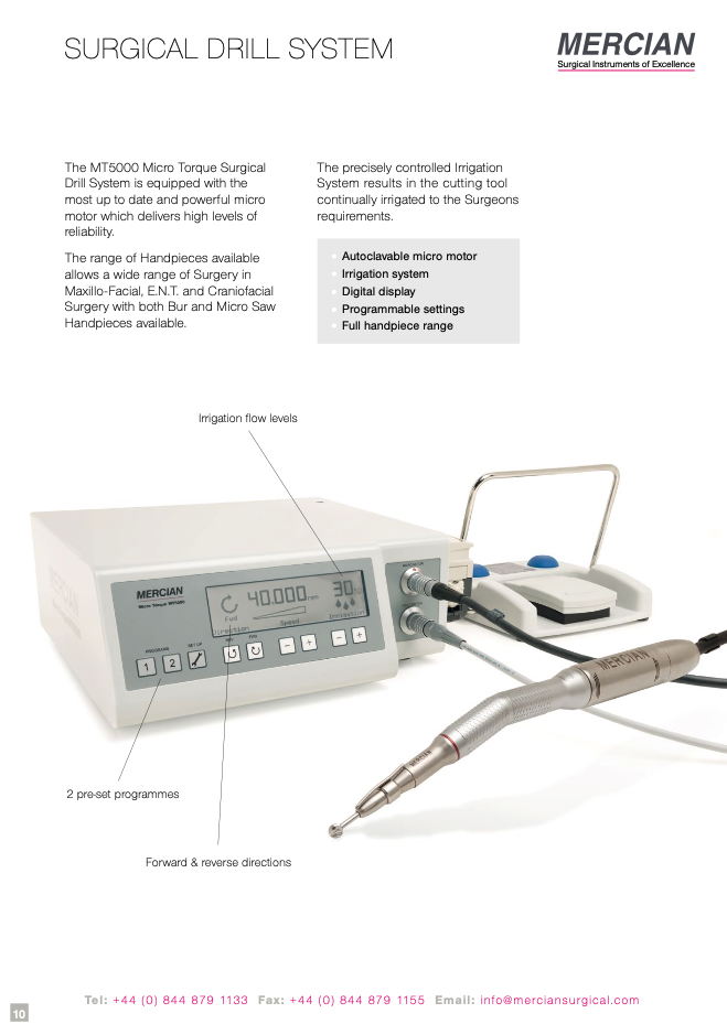 Brochure Downloads | Mercian Surgical